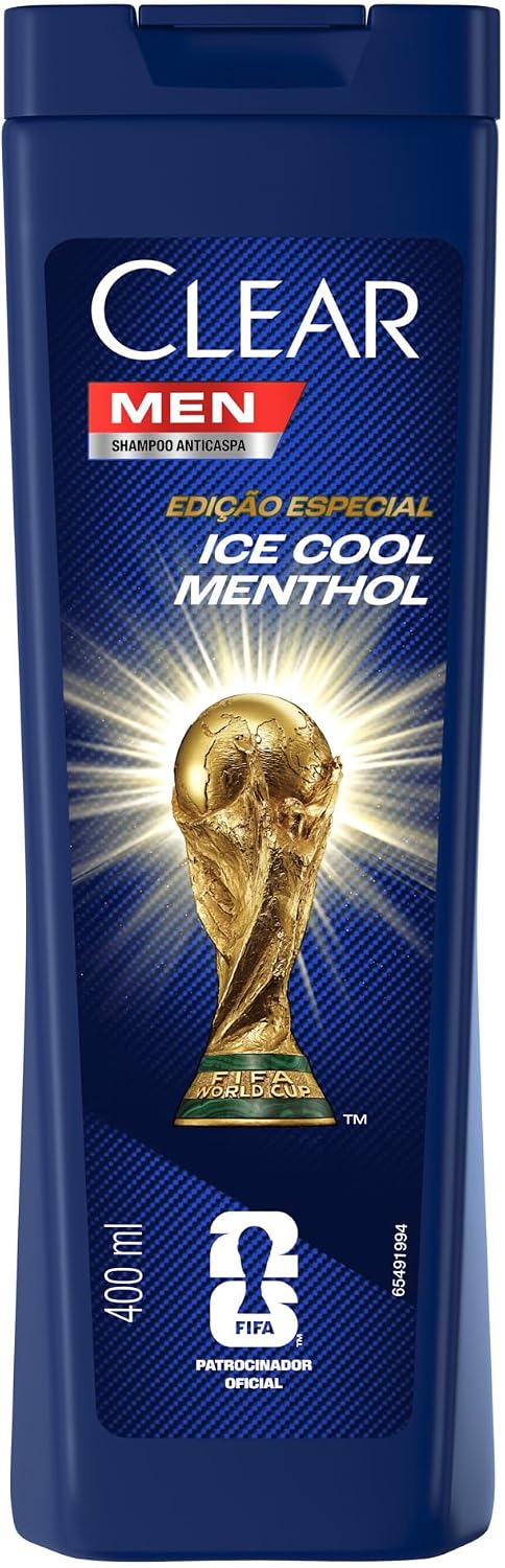 Clear Shampoo Men Anticaspa Ice Cool Menthol 400ml