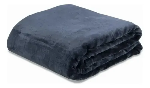 Cobertor Casal Microfibra Neo 180x220cm Azul Marinho Camesa