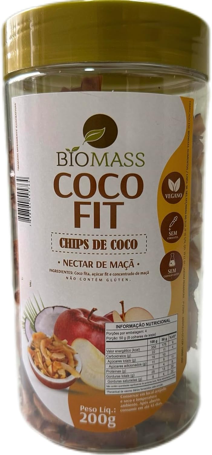 Chips de Coco Biomass Coco Fit 200g: Snack Saudável e Prático