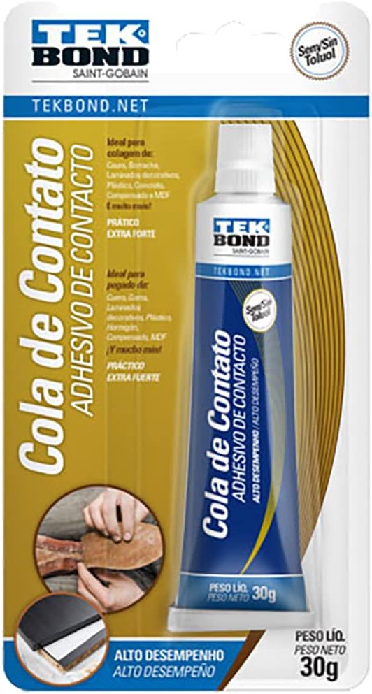 Cola de Contato 30g Blister: Praticidade para Reparos e Ferragens