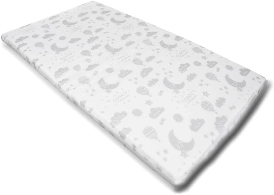 Colchonete para Berço Cosco Kids Branco Estampado (TAM 1)