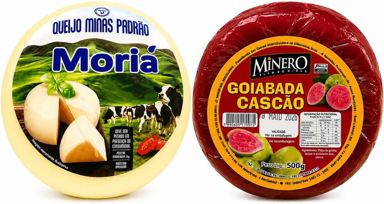 Combo Mineiro Romeu e Julieta: Queijo e Goiabada Cascão 1kg