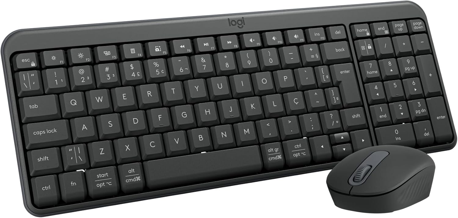Combo Teclado e Mouse Sem Fio Logitech MK250