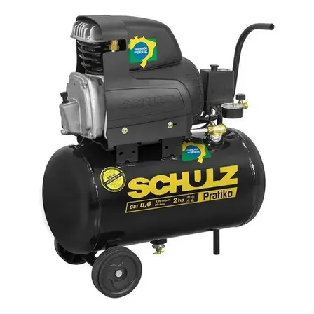 Compressor de Ar Schulz Pratiko 25 Litros 2HP Portátil