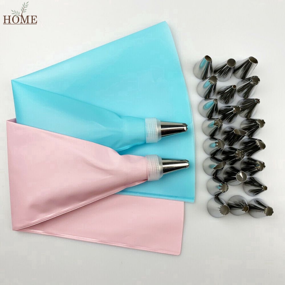 Conjunto de Confeiteira de Silicone com 24 Peças para Decoração