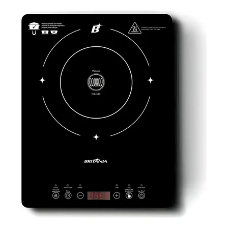 Cooktop de Indução Britânia Portátil BCTE10A: Potência e Praticidade