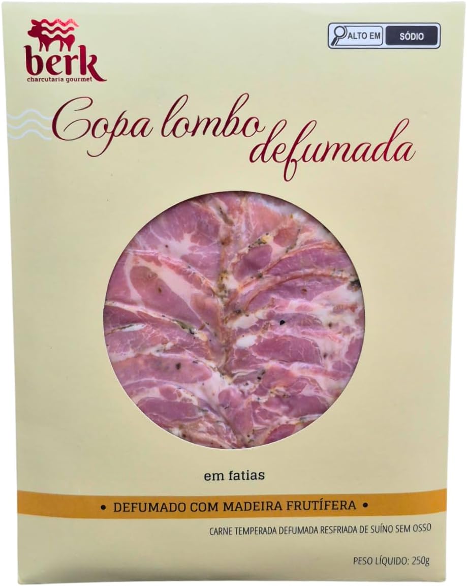 Copa Lombo Defumada Fatiada 250g Premium Berk Charcutaria