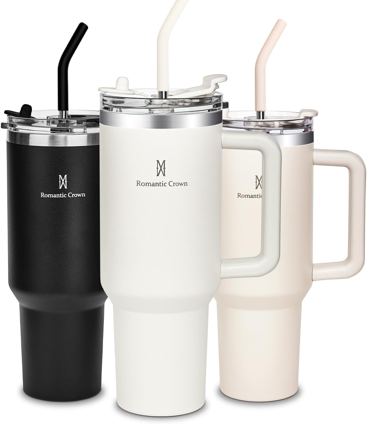 Copo Térmico Romantic Crown com Canudo e Alça 1,18L