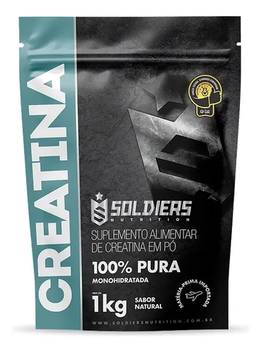 Creatina 1kg Monohidratada 100% Pura Soldiers Nutrition: Vale a pena?