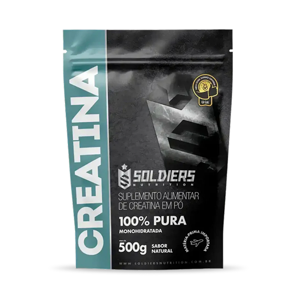 Creatina Monohidratada 500g 100% Pura - Soldiers Nutrition
