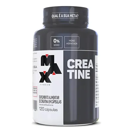 Creatina Monohidratada em Cápsulas Max Titanium: Análise do Suplemento 100% Puro