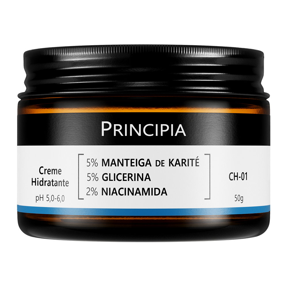 Creme Hidratante Facial Principia CH-01 com Manteiga de Karité e Niacinamida