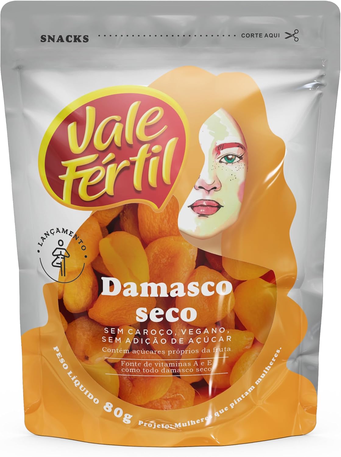 Damasco Seco Sem Semente Vale Fértil: Um Snack Saudável e Prático
