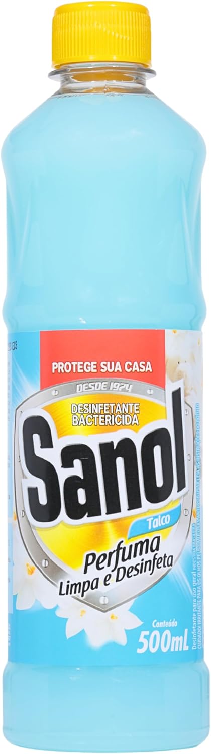 Desinfetante Líquido Sanol Talco 500ml: Eficiência e Perfume Delicado