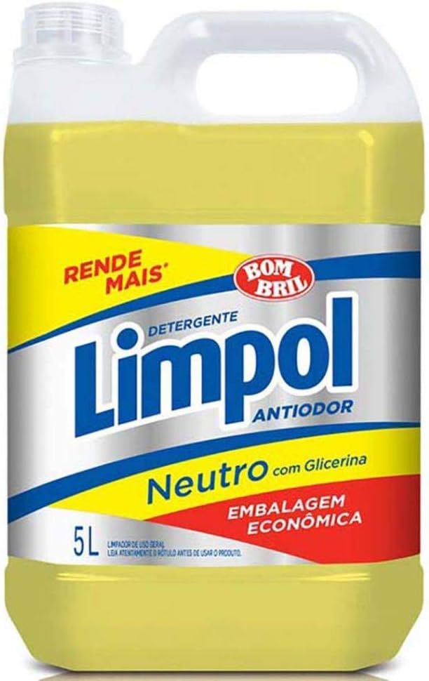 Detergente Limpol Neutro Antiodor 5L: Vale a pena o galão econômico?