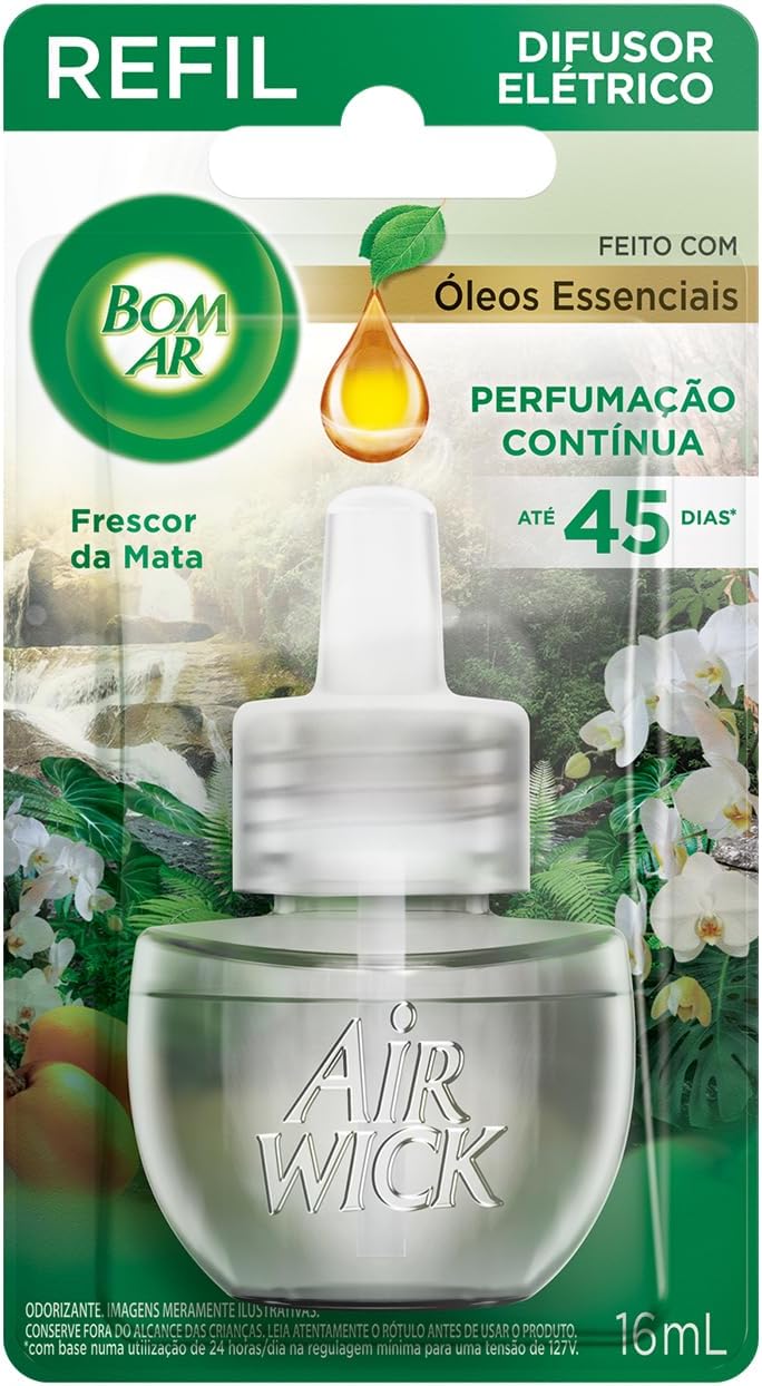 Difusor Elétrico Bom Ar Frescor da Mata Refil 16ml