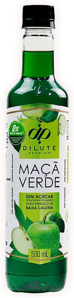 Dilute Xarope Maçã Verde Sem Açúcar 500ml