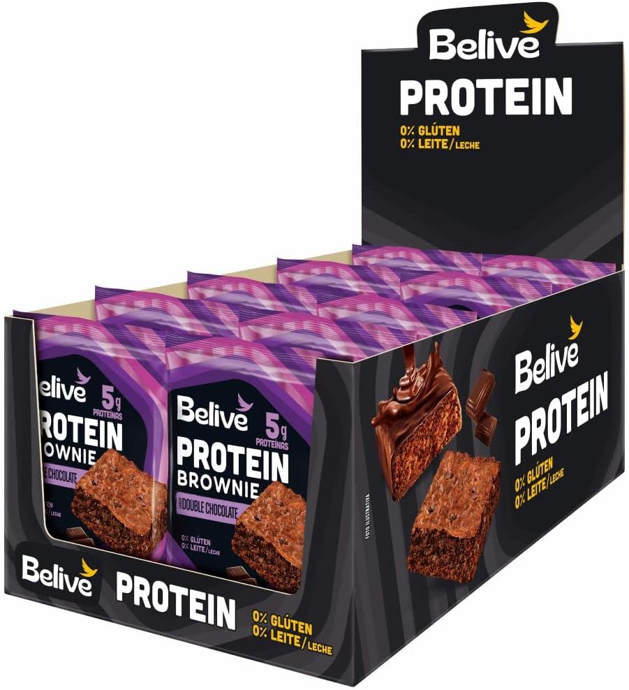 Display Brownie Double Chocolate Protein com 10 unidades