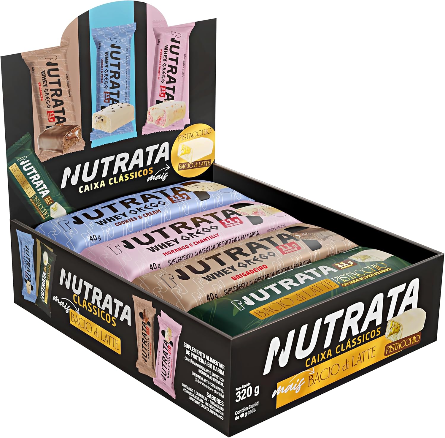 Display Misto Barra de Proteína Nutrata com 8 unidades