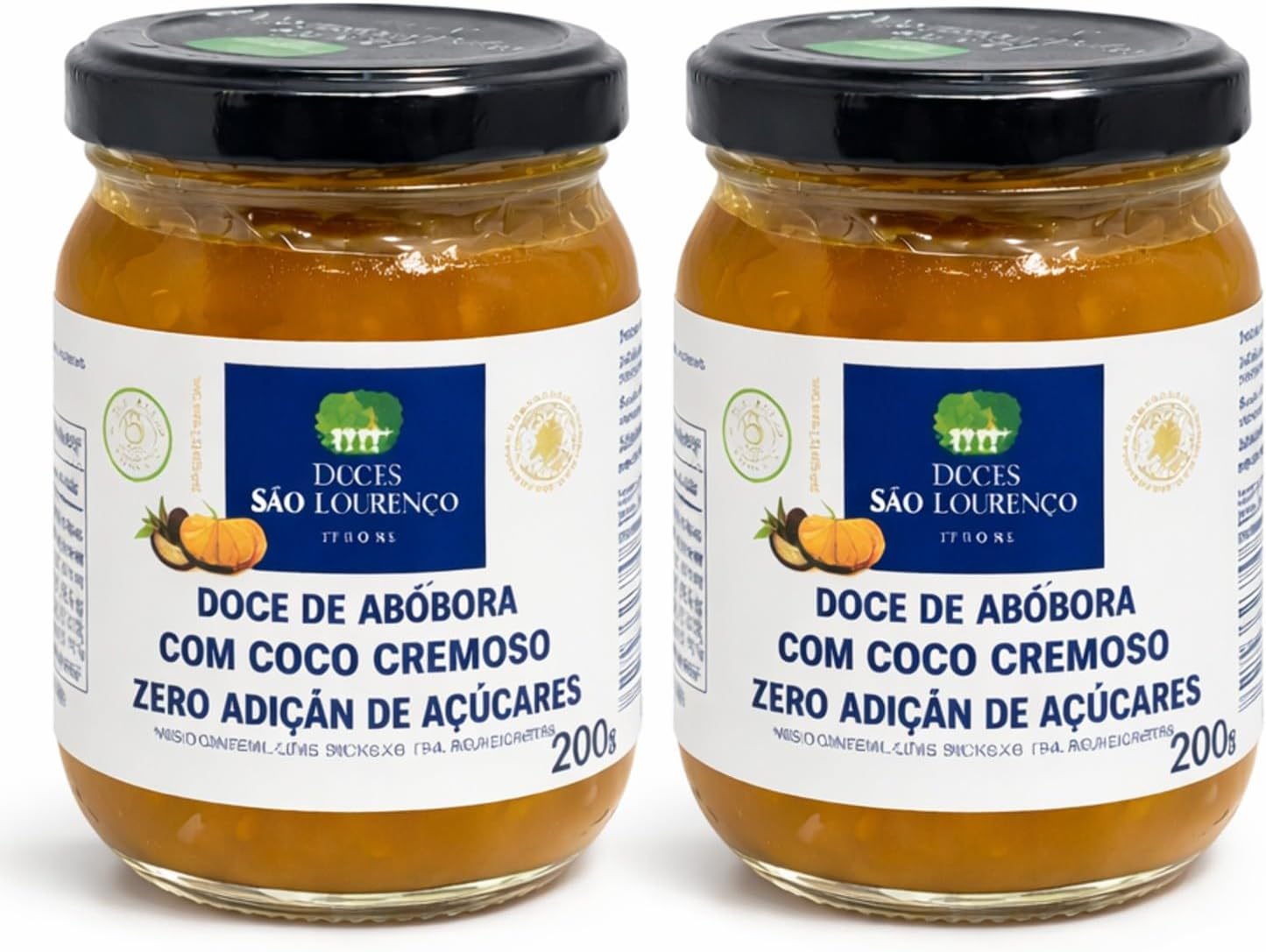 Kit 2 Doce de Abóbora com Coco São Lourenço Diet 200g