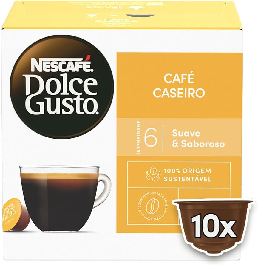 Cápsulas Dolce Gusto Café Caseiro (10 Unidades)