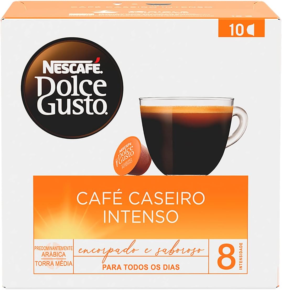 Cápsulas Dolce Gusto Nescafé Café Caseiro Intenso (10 un)