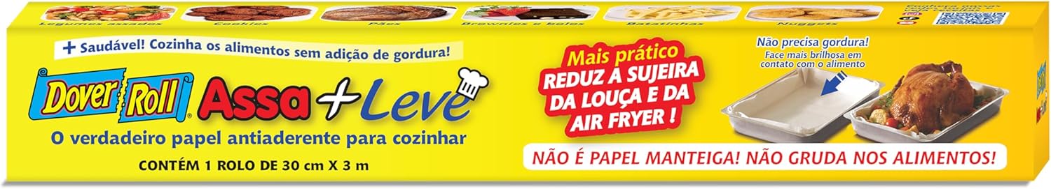 Dover-Roll Dover Assa+Leve: Papel Antiaderente de 30cm x 3m