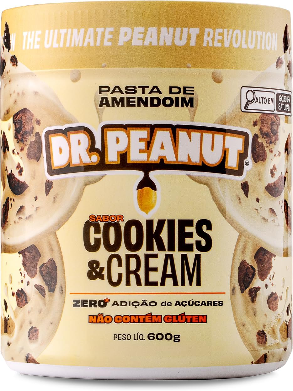 Review Dr. Peanut Pasta de Amendoim Cookies & Cream