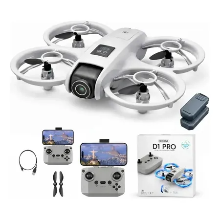 Drone D1 Pro 4K com Sensor de Obstáculo e Duas Baterias
