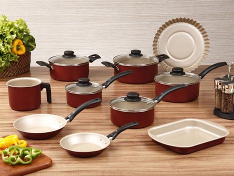 Conjunto Panelas Antiaderente 10 Peças Teflon