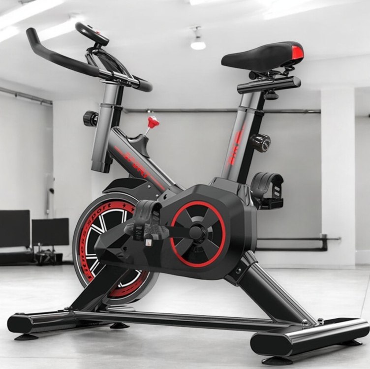 Bicicleta Ergométrica Fitness SevenFit 6kg Inércia Preto e Vermelho