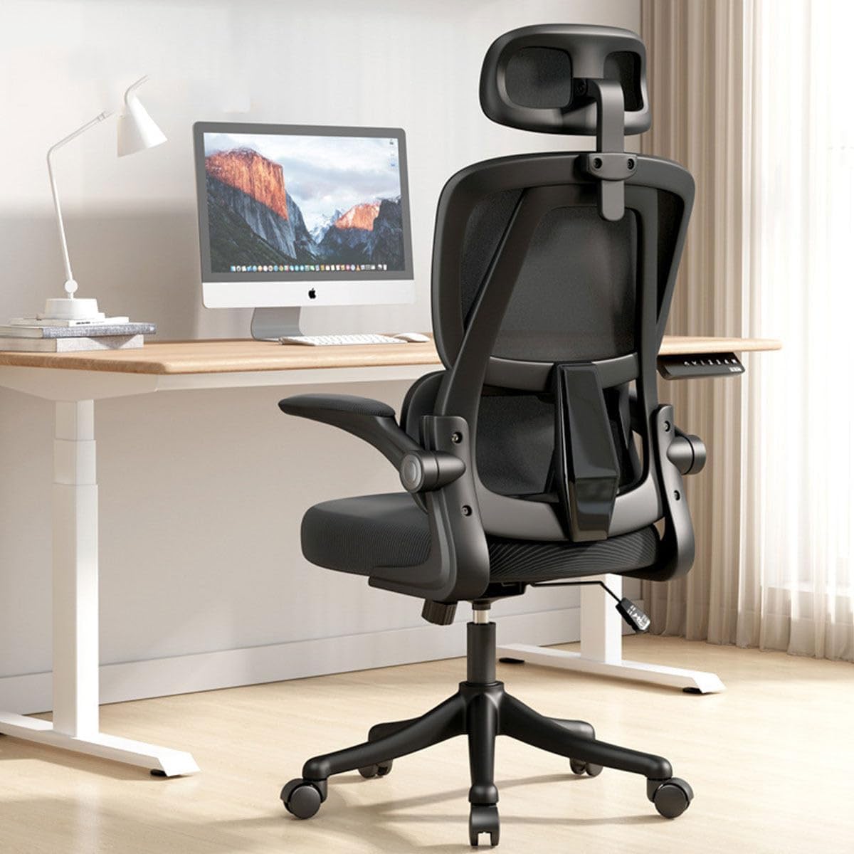 EKROTOK Cadeira de Escritório Ergonômica com Assento de Látex