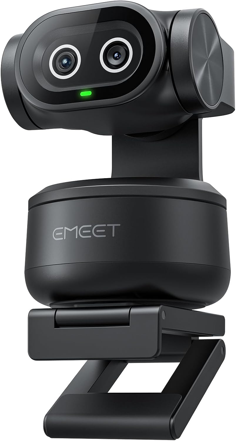 EMEET PIXY: Câmera PTZ 4K com Dual-Camera e Rastreamento por IA
