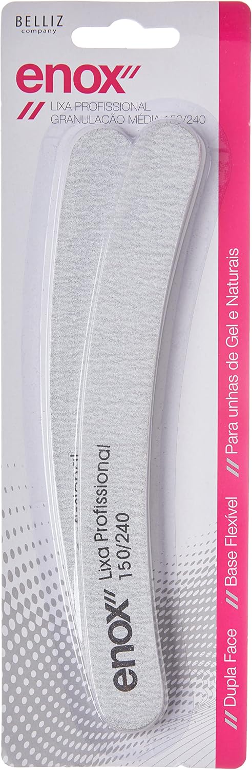 Lixa Profissional Enox Banana 150/240: Desempenho e Formato Anatômico