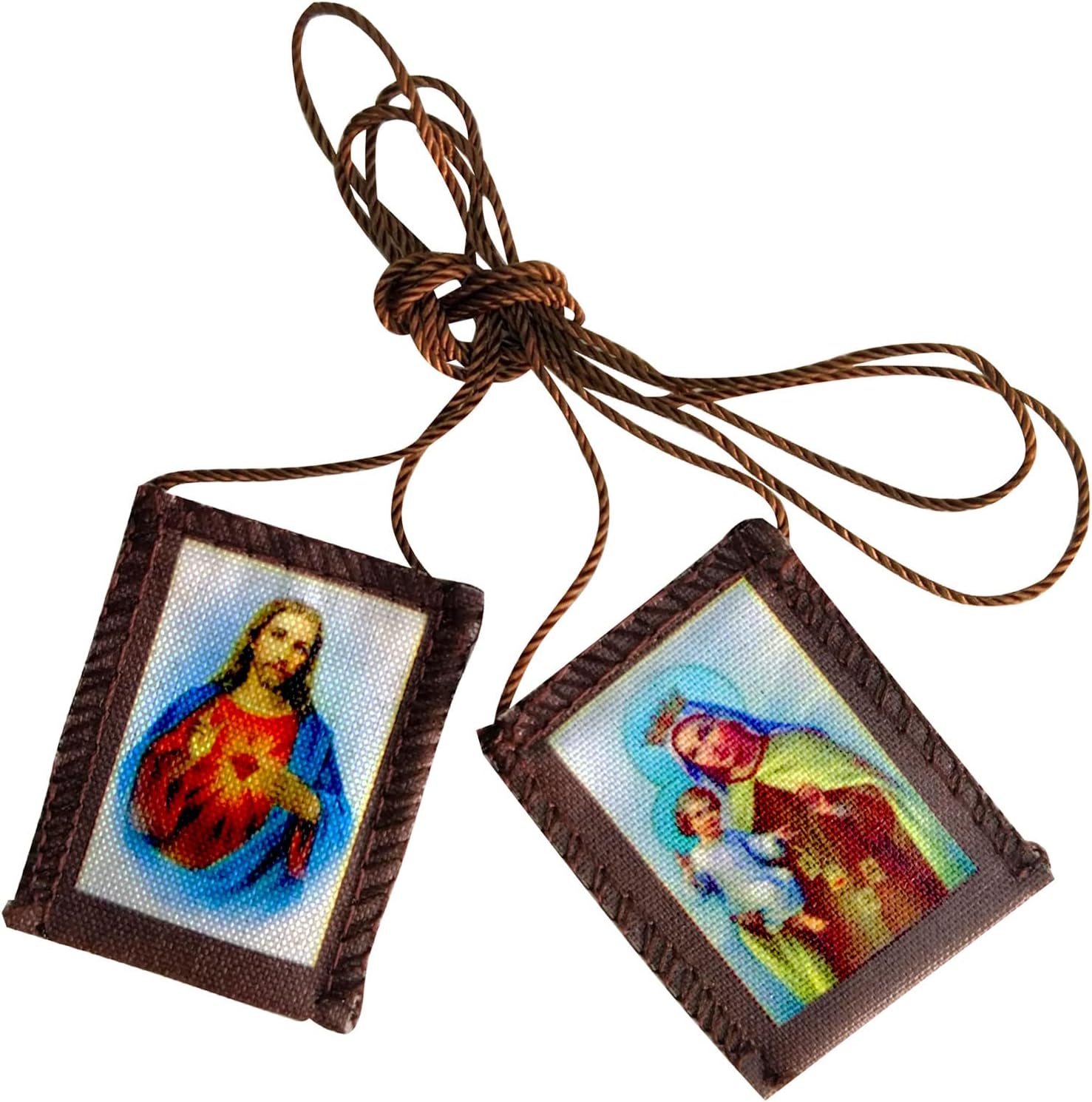Escapulário Tradicional de Pano Nossa Senhora Aparecida e do Carmo
