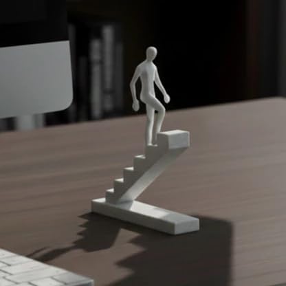 Escultura Caminho para o Sucesso: Decoração Moderna e Motivacional