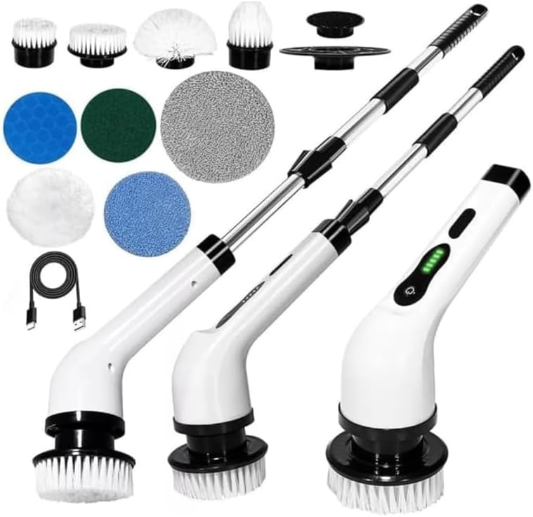 Esfregão Elétrico Profissional 9 em 1 Recarregável Mop 360º