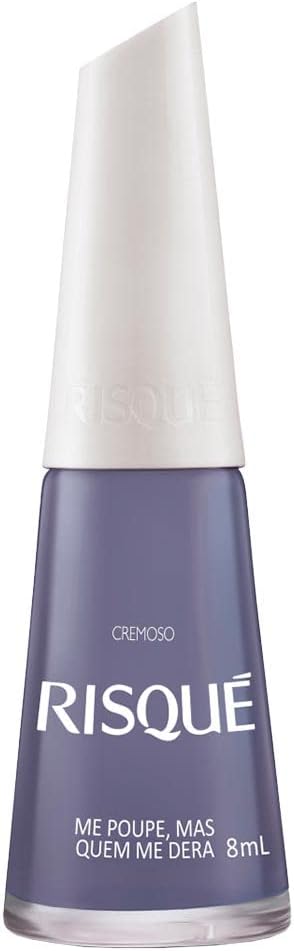Esmalte Risqué Cremoso Azul Cinza Me Poupe Mas Quem Me Dera 8ml