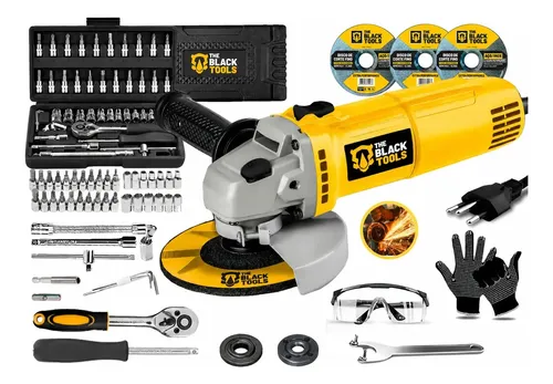 Esmerilhadeira Lixadeira Profissional 127v com Kit de 46 Soquetes