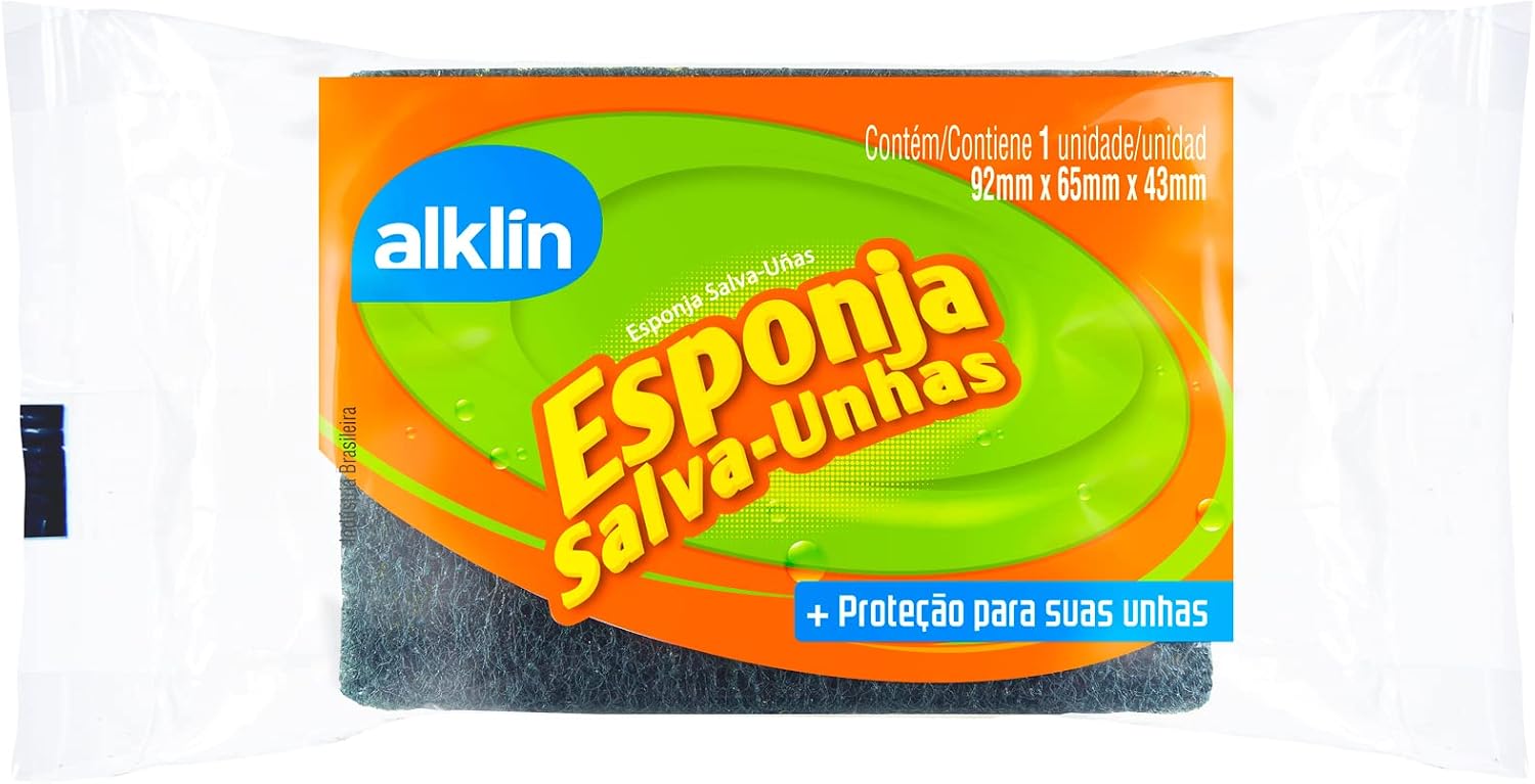 Esponja Abrasiva Salva Unhas Alklin: Praticidade na Limpeza