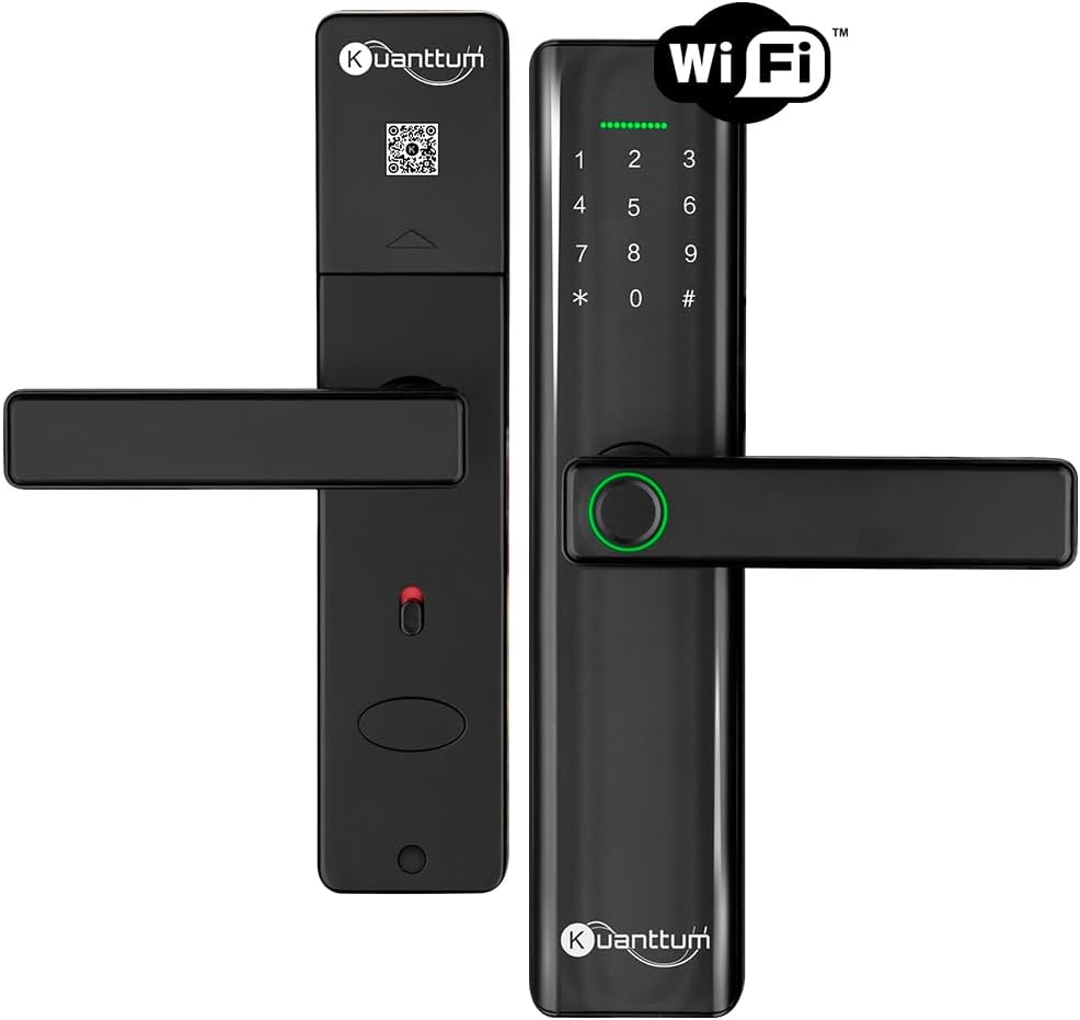 Fechadura Digital Biométrica Wi-Fi Kuanttum Delta Pro