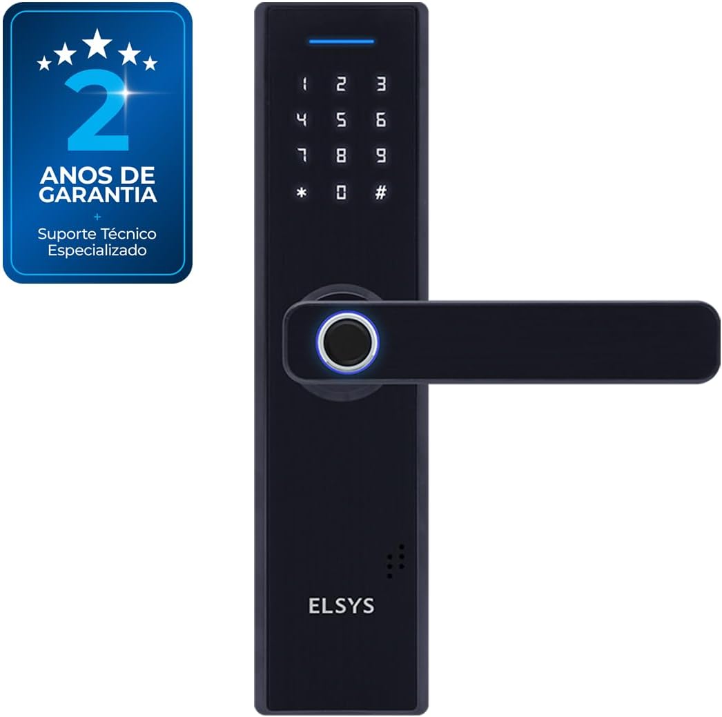Fechadura Digital de Embutir Elsys ESF-DE2000B: Segurança e Biometria