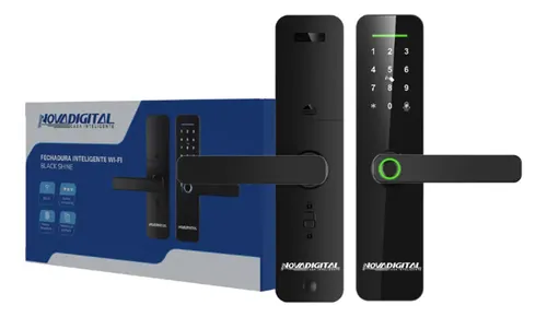Fechadura Digital NovaDigital Shine: Wi-Fi, Biometria e Integração Tuya
