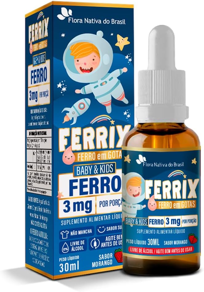 Ferrix Kids Vitamina Ferro 30ml: Suporte Nutricional Flora Nativa