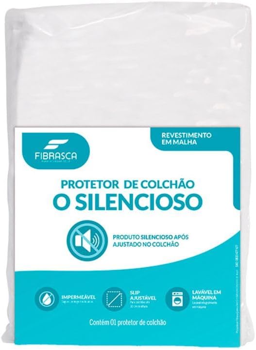 Fibrasca Protetor de Colchão Impermeável O Silencioso Casal