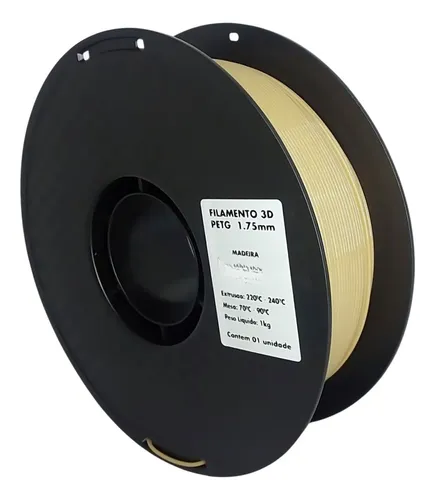 Filamento PETG Madeira Masterprint 1.75mm 1kg: Vale a Pena?