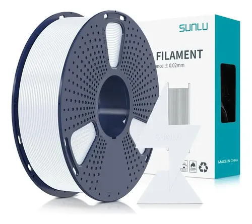 Filamento De Alta Velocidade Sunlu Pla+ 600mm/s 1,75 Mm 1 Kg Branco