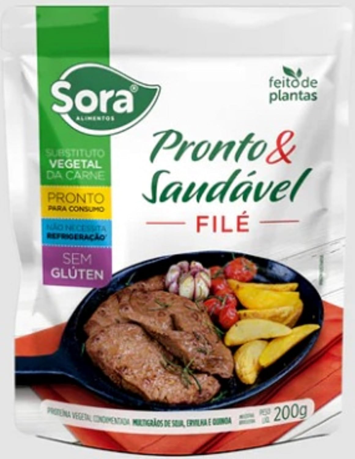 Filé Vegetal Pronto Vegano & Saudável 200g Sora
