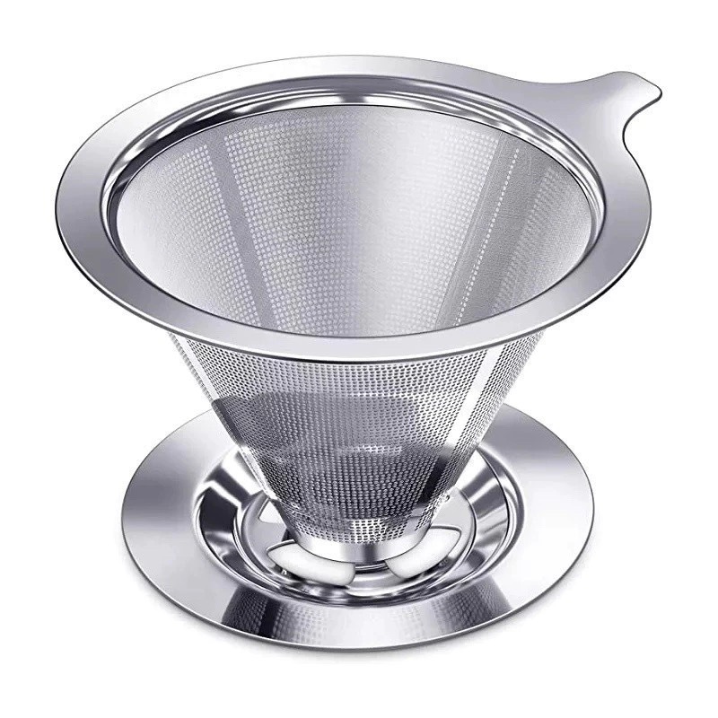 Filtro Coador de Café em Aço Inox Reutilizável Tamanho 101