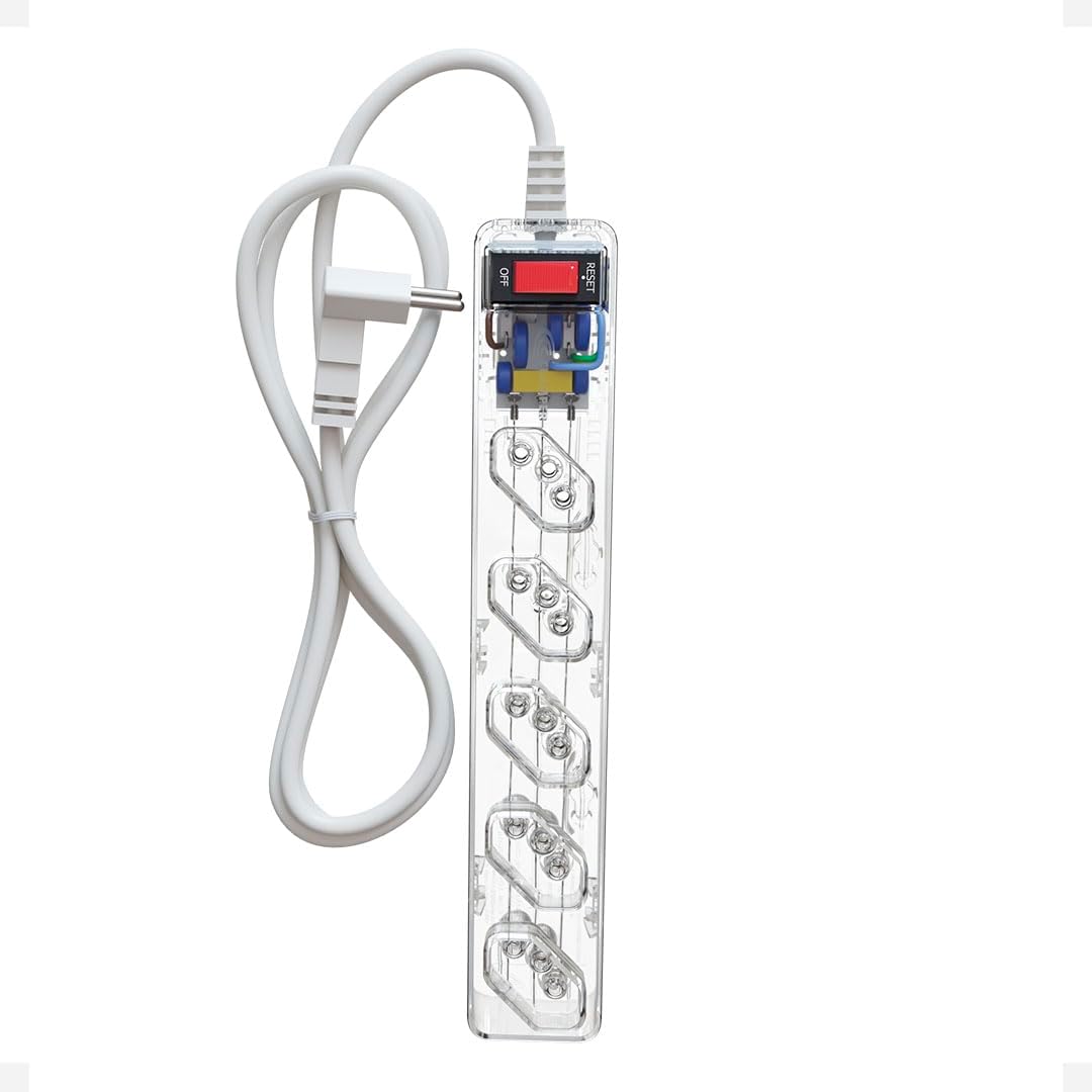Filtro de Linha CLAMPER iCLAMPER Energia 5 Tomadas Transparente